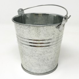 Seaux zinc - 8cm - naturel